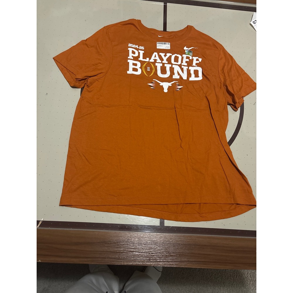 1316 Nike Texas Longhorns 2024-25 Playoff Bound T-Shirt Burnt Orange XXL NCAA